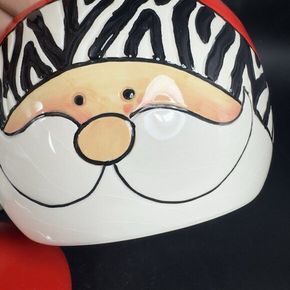 Heartfelt Kitchen Creations Wild About Santa Goody Jar Ceramic Canister 3 Piece - Picture 9 of 16